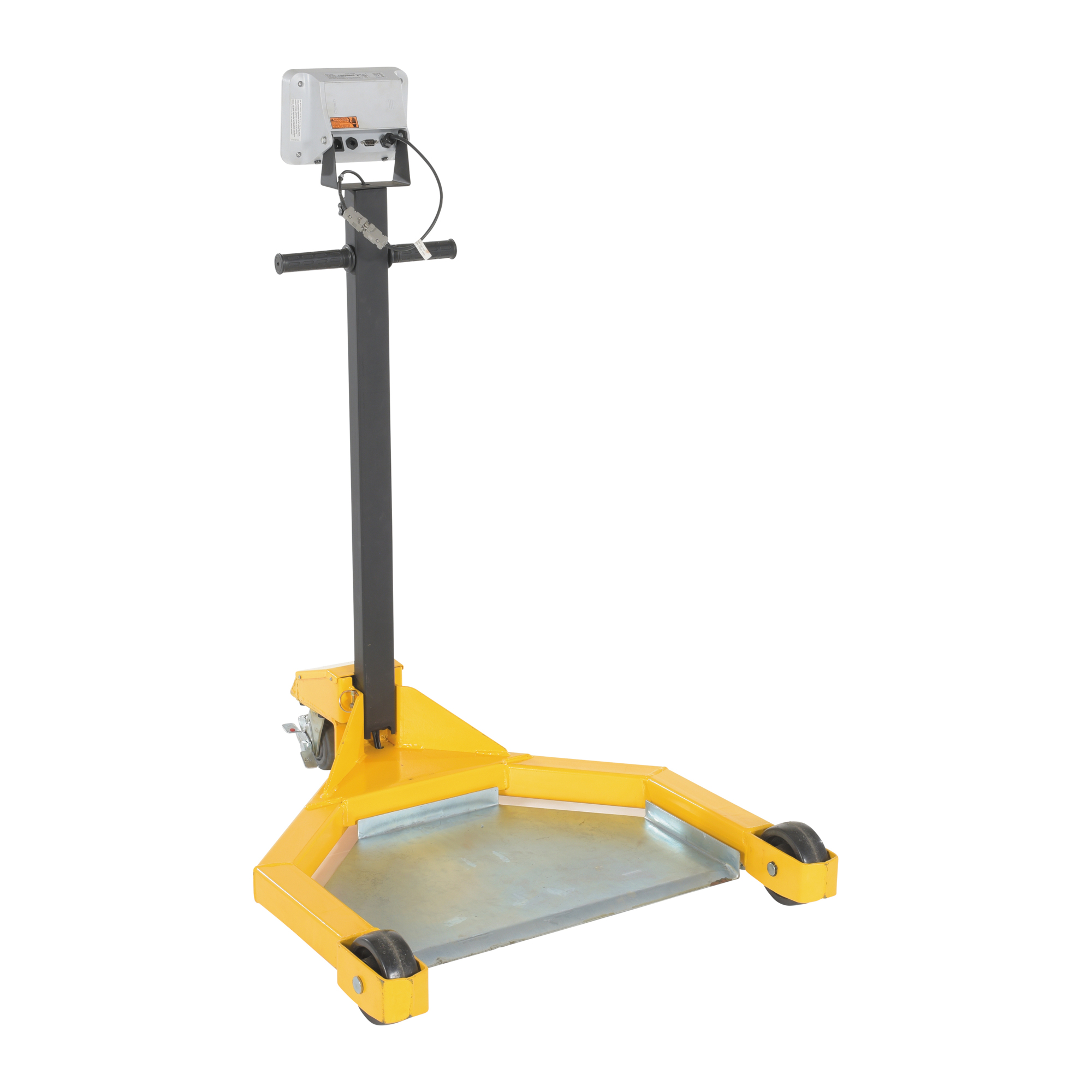 Vestil Low-Profile Drum Dolly with Scale - 800-Lb. Capacity, Powder-Coated, Model# LO-DC-SCL